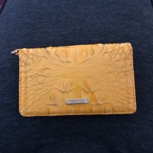 Brahmin yellow patent leather wallet
